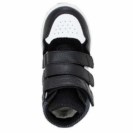 Ботинки ортопедические Ортобум утепленнные для мальчиков 80123-01 черно-белая симфония. Изображение 2 из 6