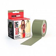 Кинезио тейп Rocktape H2O 5см х 5м олива.